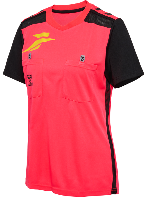 FFHB NEW REFEREE JERSEY S/S WO, DIVA PINK WO SPONSOR FFHB NEW REFEREE JERSEY S/S WO, DIVA PINK WO SPONSOR, packshot