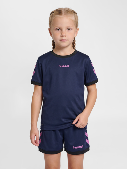 hmlBLAZE CLUB 26 POLY SET KIDS, MARINE/PINK, model