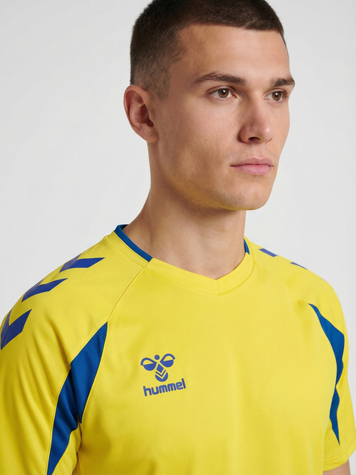 hmlCORE 2.0 JERSEY S/S, BLAZING YELLOW/TRUE BLUE, model