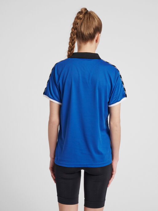 hmlAUTHENTIC WOMAN FUNCTIONAL POLO, TRUE BLUE, model