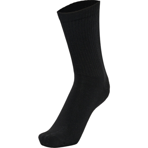 FUNDAMENTAL 3-PACK SOCK, BLACK, packshot