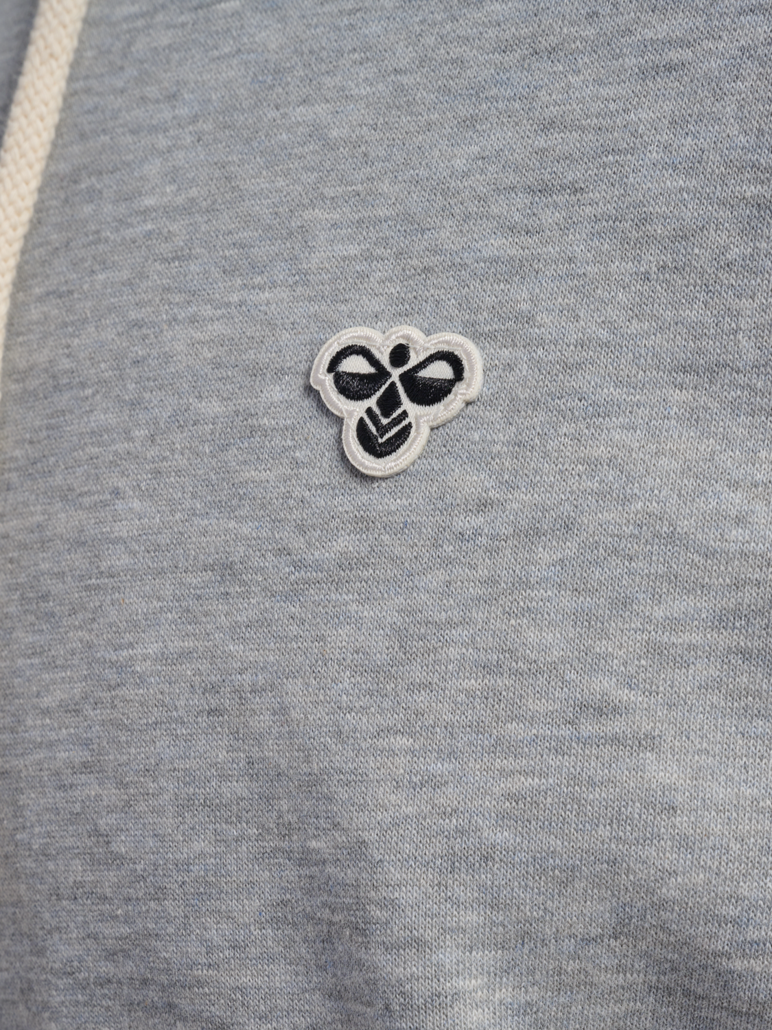 hmlLOOSE HOODIE BEE, GREY MELANGE, packshot