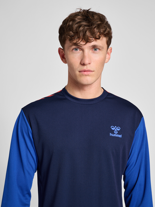 hmlPRO GRID GAME JERSEY L/S, MARITIME BLUE, model