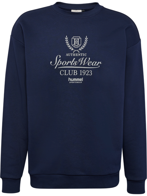 hmlLOOSE CREWNECK CLUB SPORTSWEAR, DRESS BLUES hmlLOOSE CREWNECK CLUB SPORTSWEAR, DRESS BLUES, packshot