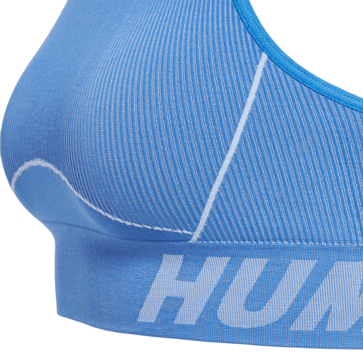 hmlTE CHRISTEL SEAMLESS SPORTS TOP, RIVIERA/BLUE BELL MELANGE, packshot