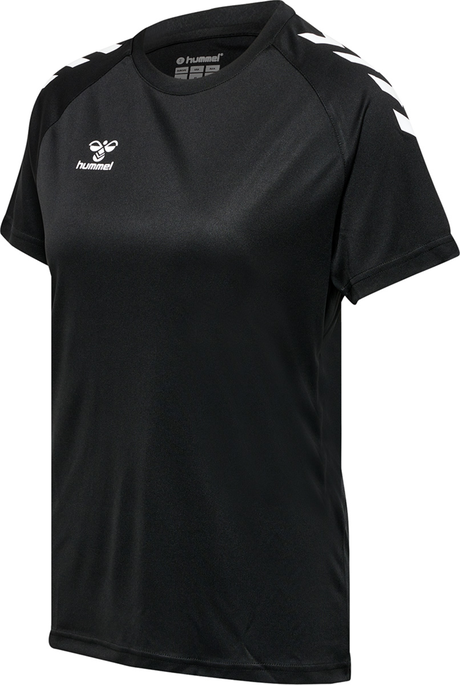hmlCORE XK CORE POLY TEE  S/S WOMAN, BLACK hmlCORE XK CORE POLY TEE  S/S WOMAN, BLACK, packshot