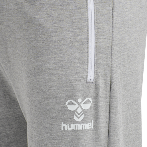 hmlRAY 2.0 TAPERED PANTS, GREY MELANGE, packshot