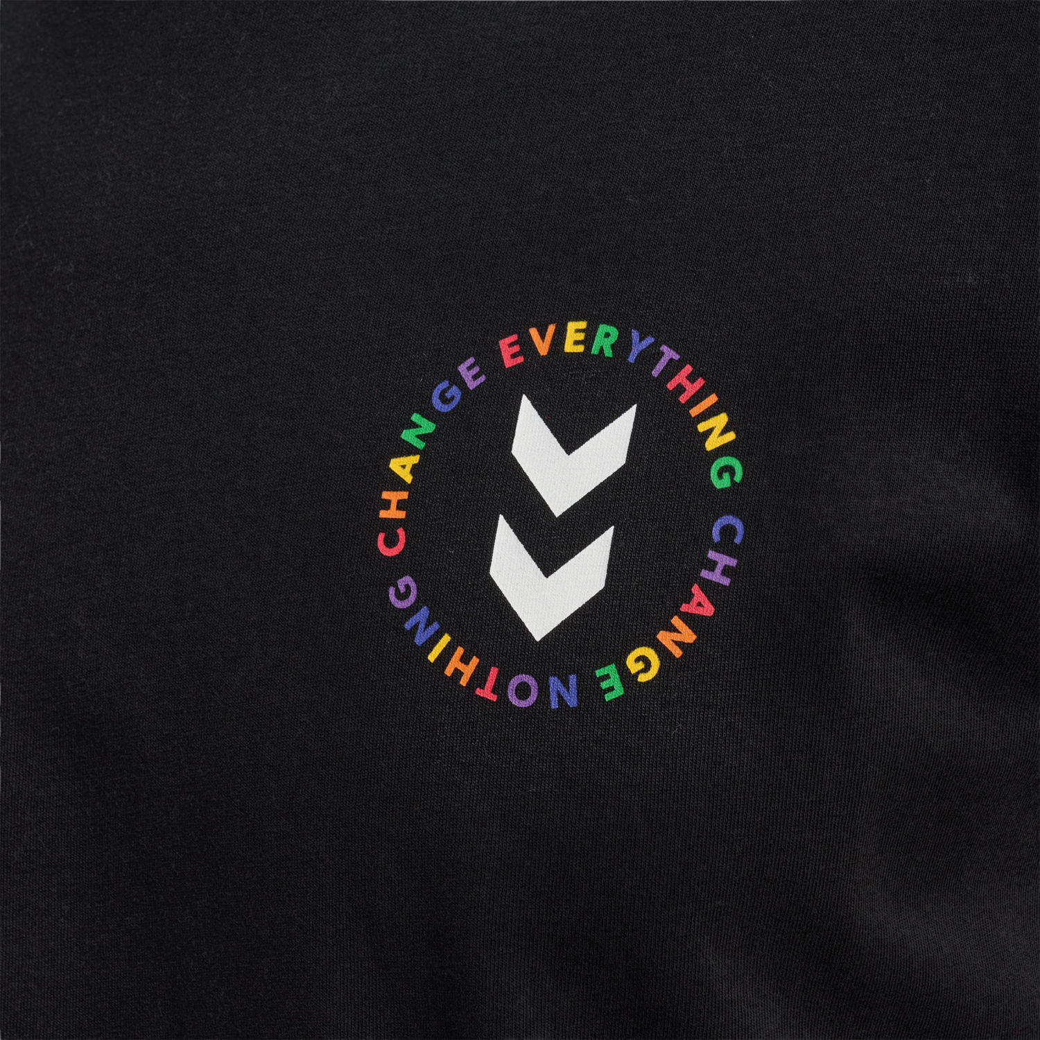 hmlEVERYTHING NOTHING T-SHIRT, BLACK, packshot