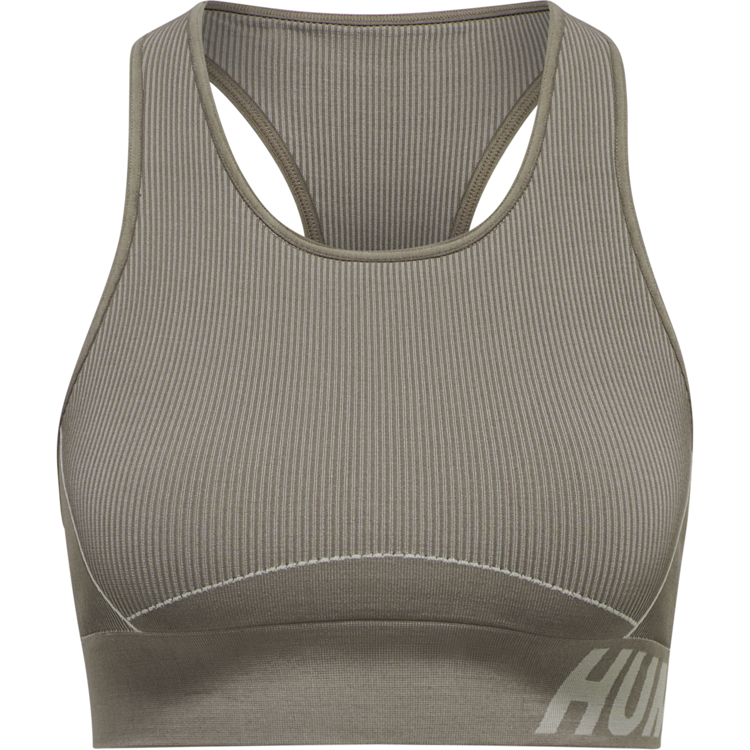 hmlTE CHRISTEL SEAMLESS SPORTS TOP, CHATEAU GRAY/DRIFTWOOD MELANGE, packshot