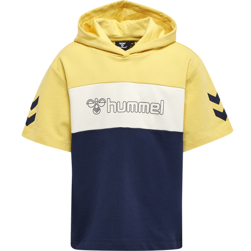 hmlCLOUD HOODIE S/S, BLACK IRIS, packshot