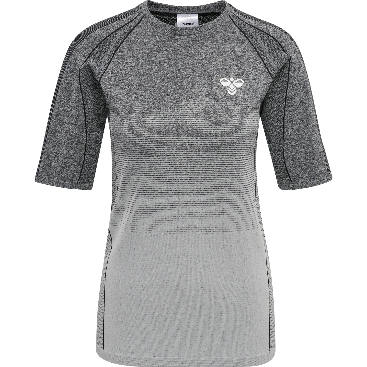 hmlGG12 TRAINING SEAMLESS S/S WOMAN, BLACK MELANGE, packshot