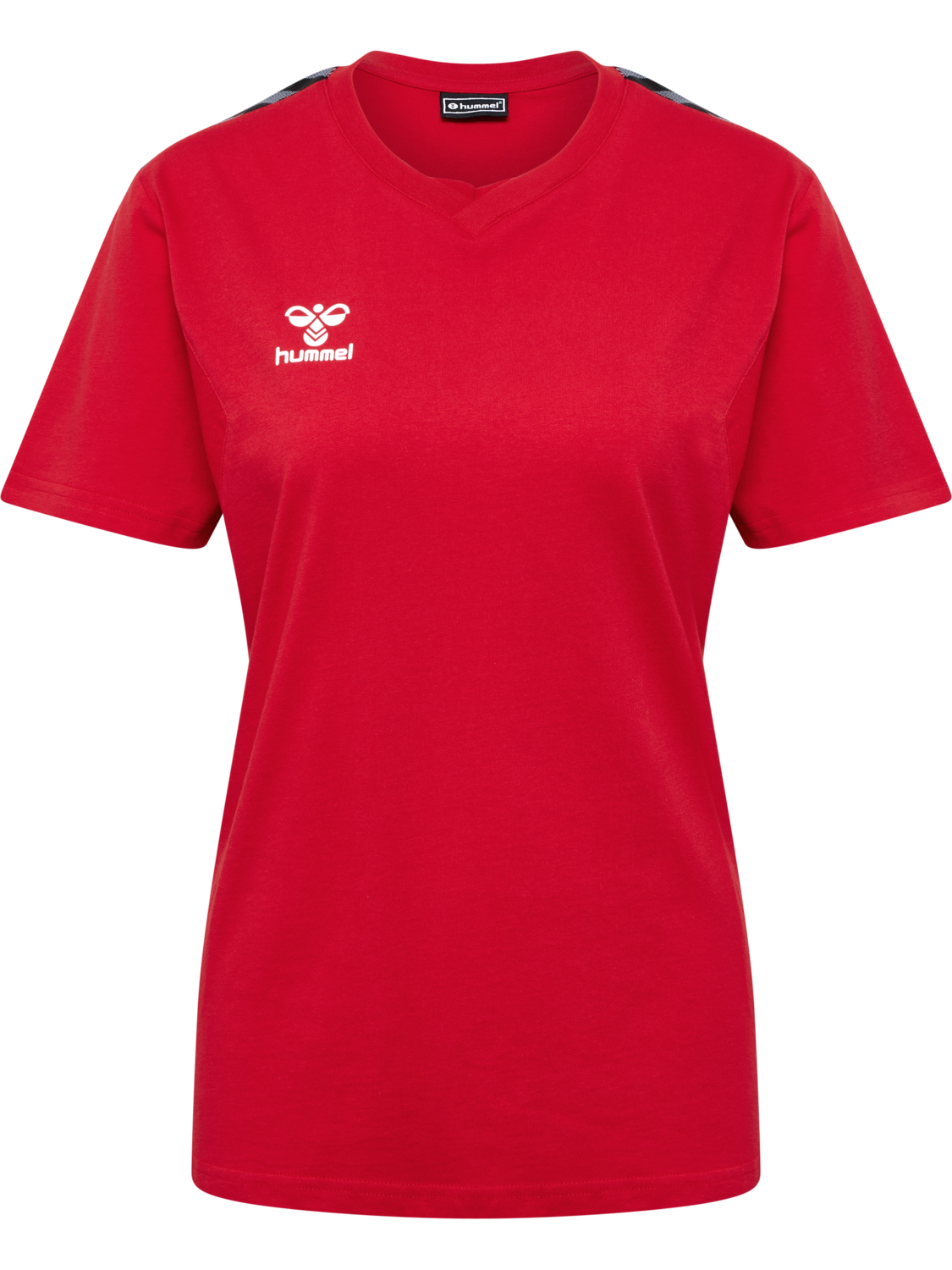 hmlAUTHENTIC CO T-SHIRT S/S WOMAN, TRUE RED, packshot