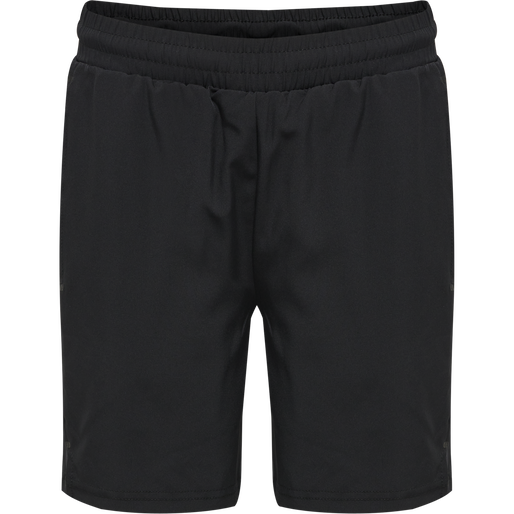 hmlMOVE GRID WOVEN SHORTS KIDS, BLACK, packshot