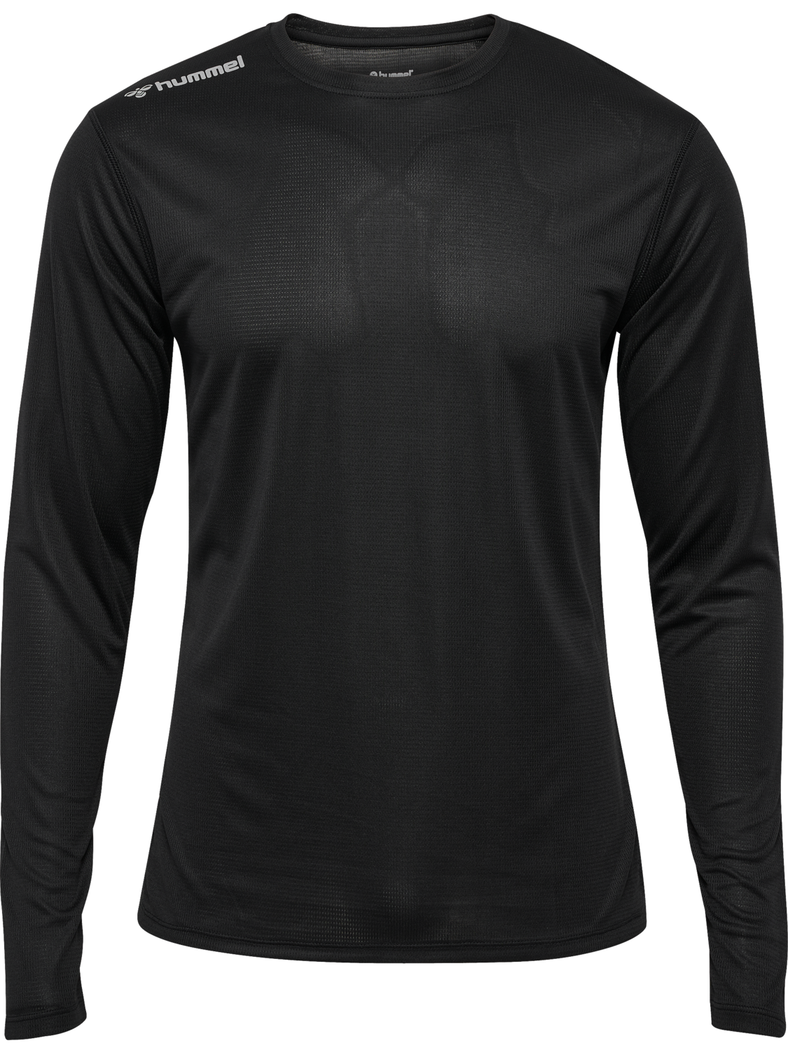hmlRUN JERSEY L/S, BLACK, packshot