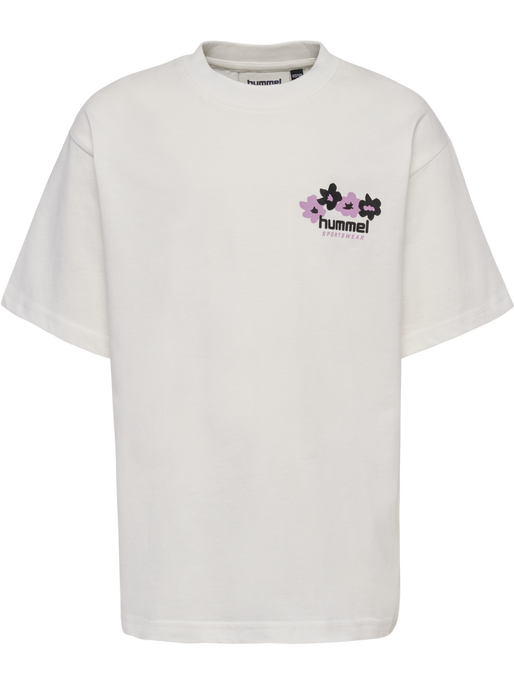 hmlJR LOOSE T-SHIRT S/S STADIUM, BLANC DE BLANC hmlJR LOOSE T-SHIRT S/S STADIUM, BLANC DE BLANC, packshot