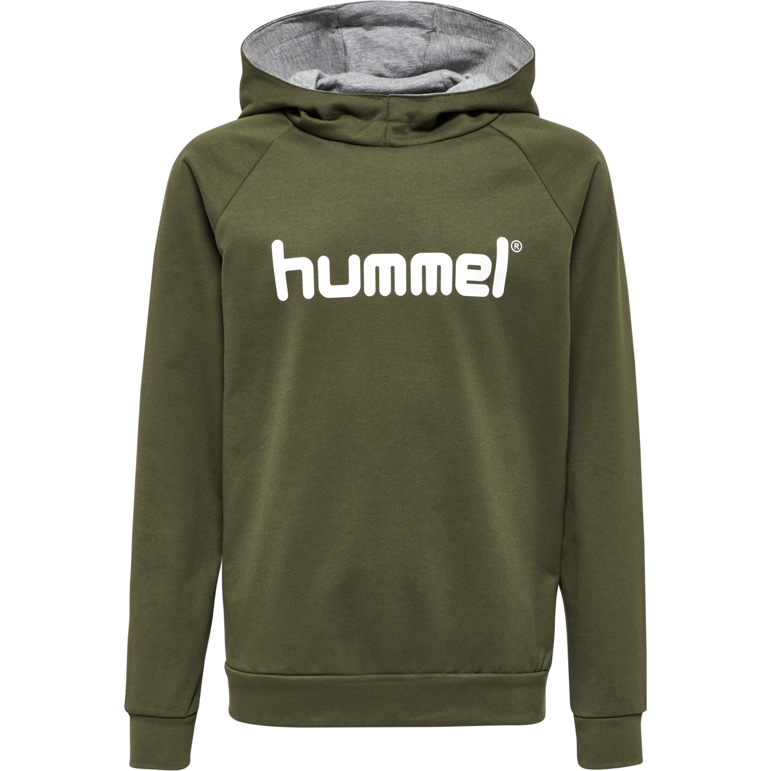 HUMMEL GO KIDS COTTON LOGO HOODIE, GRAPE LEAF, packshot