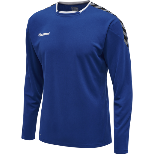 hmlAUTHENTIC POLY JERSEY L/S, TRUE BLUE, packshot