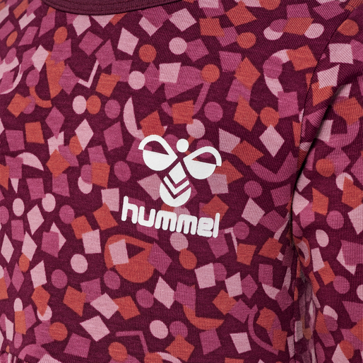 hmlCONFETTI DRESS L/S, WINDSOR WINE, packshot