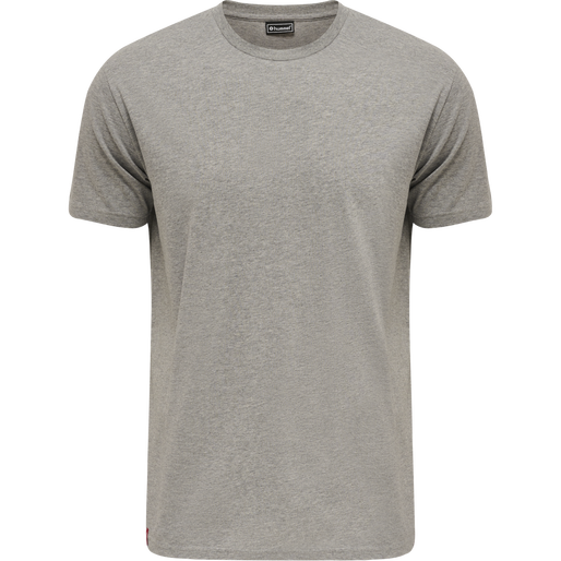 hmlRED BASIC T-SHIRT S/S, GREY MELANGE, packshot