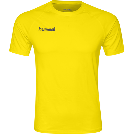 HUMMEL FIRST PERFORMANCE JERSEY S/S, BLAZING YELLOW, packshot