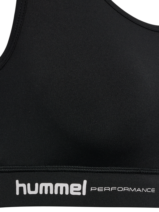 hmlPULSE LIGHT SUPPORT BRA, BLACK hmlPULSE LIGHT SUPPORT BRA, BLACK, packshot