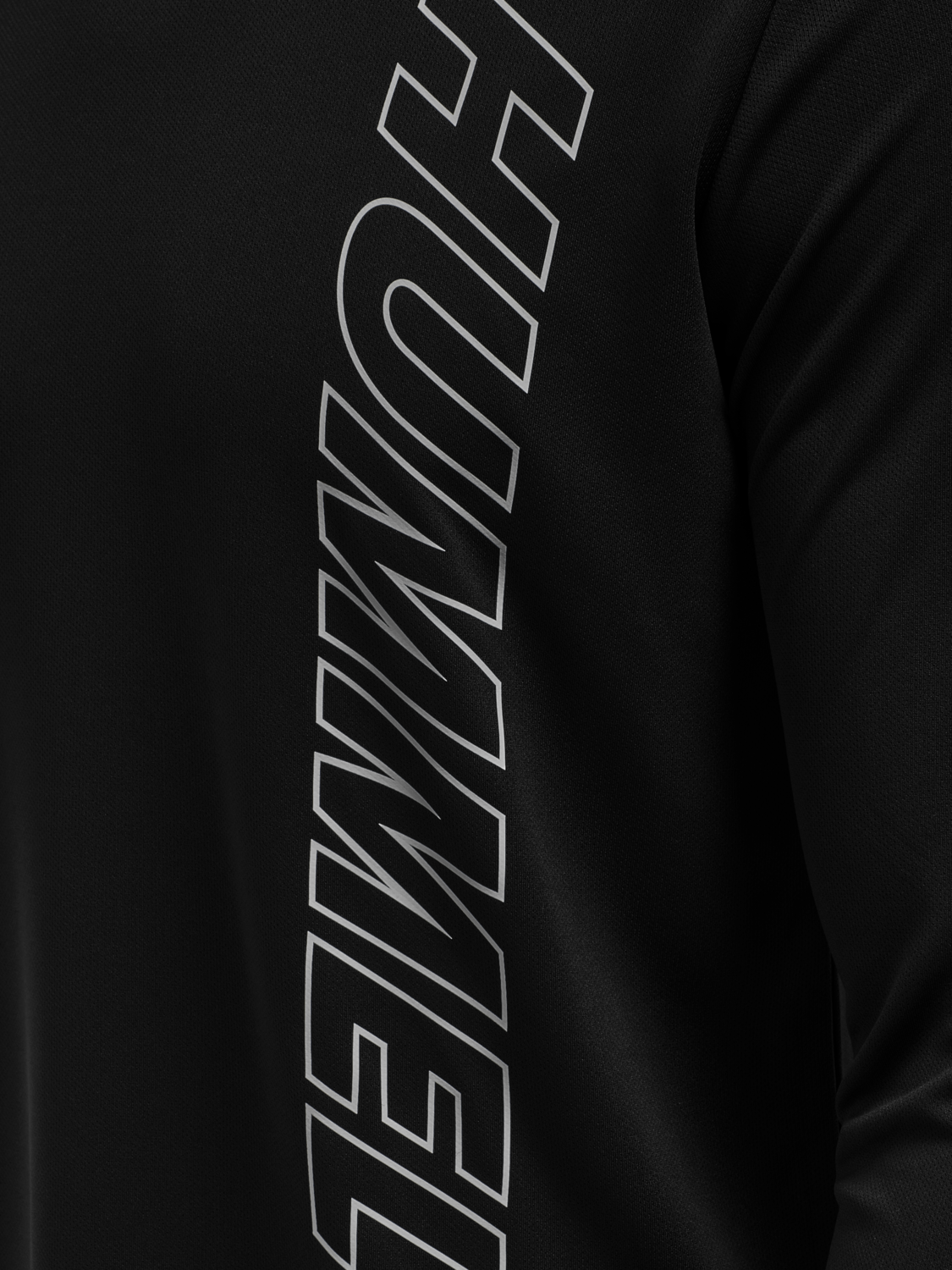 hmlTE TOPAZ T-SHIRT L/S, BLACK, packshot