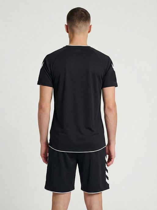 hmlCORE 2.0 JERSEY S/S, BLACK/WHITE, model