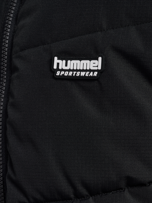 hmlJR PUFFER VEST, BLACK, packshot