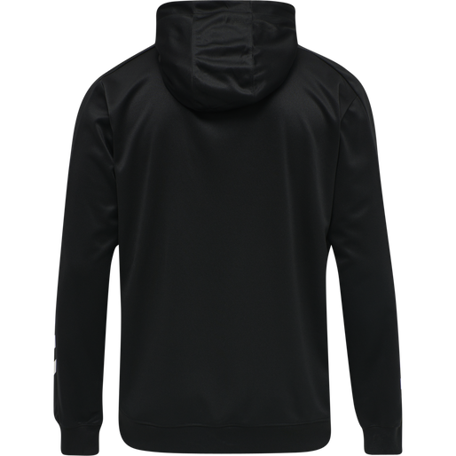 hmlPROMO POLY HOODIE, BLACK, packshot