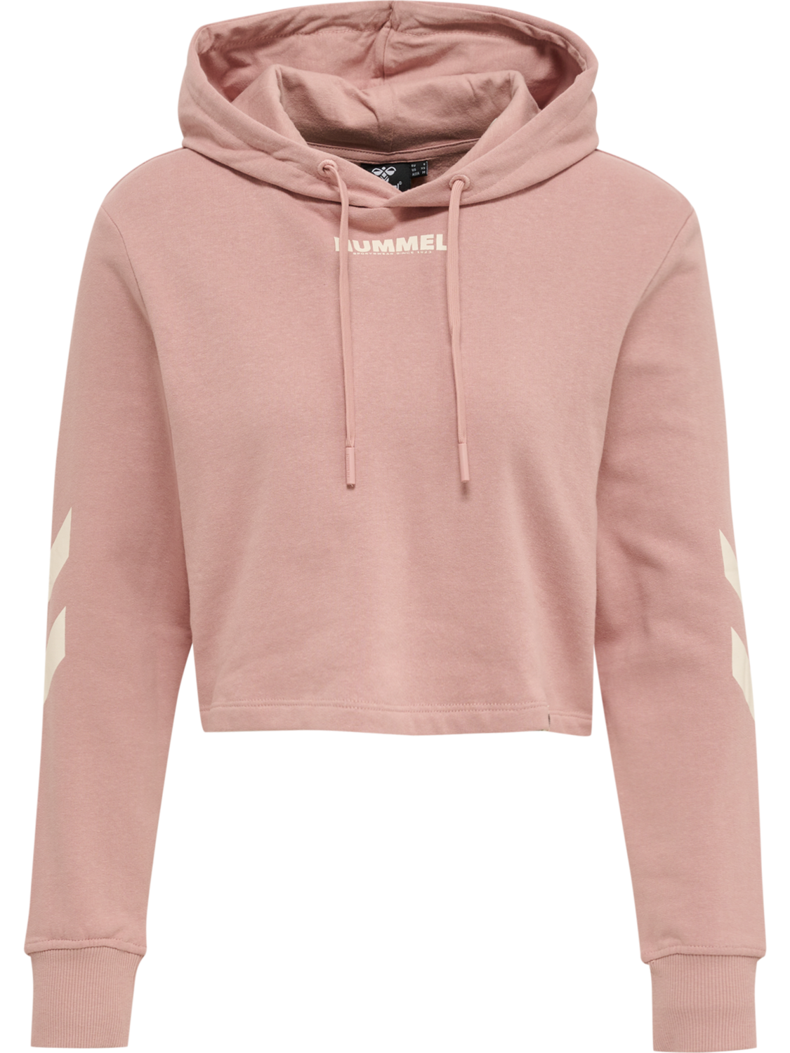 hmlLEGACY WOMAN CROPPED HOODIE, WOODROSE, packshot