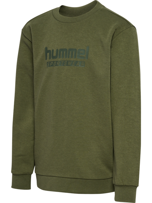 hmlJR BASE SWEATSHIRT, WINTER MOSS, packshot