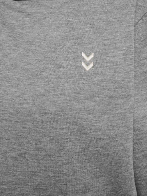 hmlPULSE W SWEAT HOODIE, GREY MELANGE, packshot