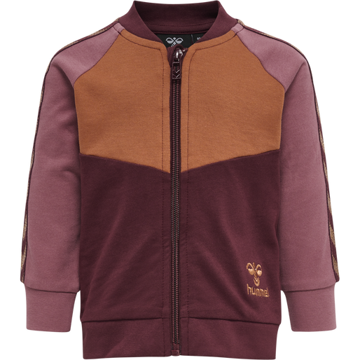 hmlPUK ZIP JACKET, WINDSOR WINE, packshot