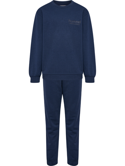hmlJR BASE SWEAT SET, DRESS BLUES, packshot