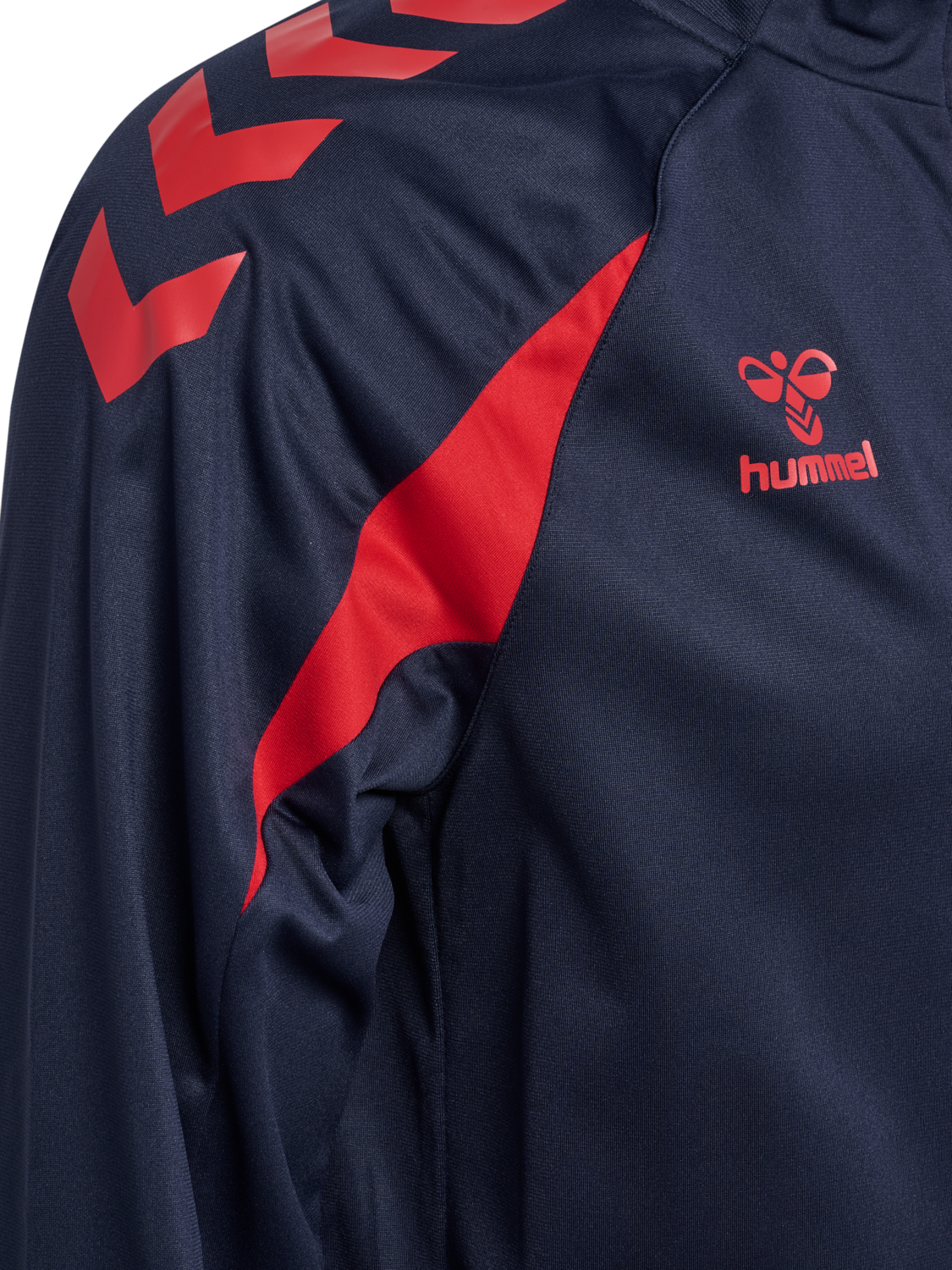 hmlCORE 2.0 TRACK ZIP JACKET, MARINE/TRUE RED, packshot