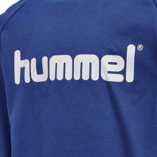 HUMMEL GO KIDS COTTON LOGO HOODIE, TRUE BLUE, packshot