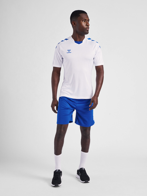 hmlCORE XK POLY JERSEY S/S, WHITE/TRUE BLUE, model