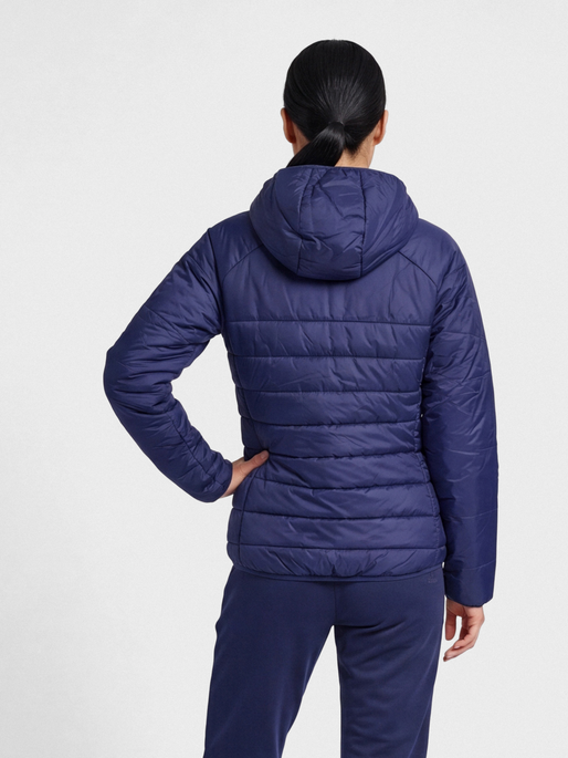 hmlGO QUILTED HOOD JACKET WOMAN, MARINE, model
