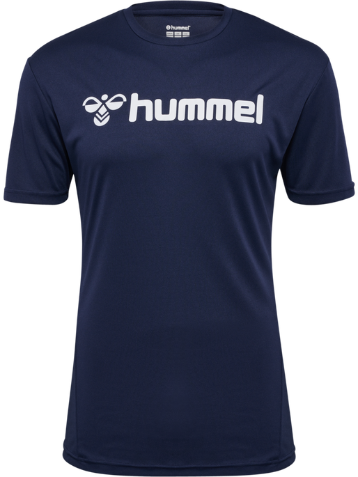 hmlLOGO JERSEY S/S, MARINE, packshot