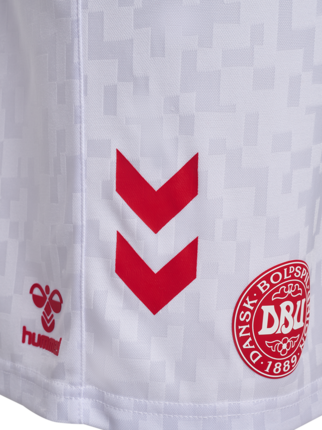 DBU 24 HOME SHORTS KIDS, WHITE/TANGO RED, packshot