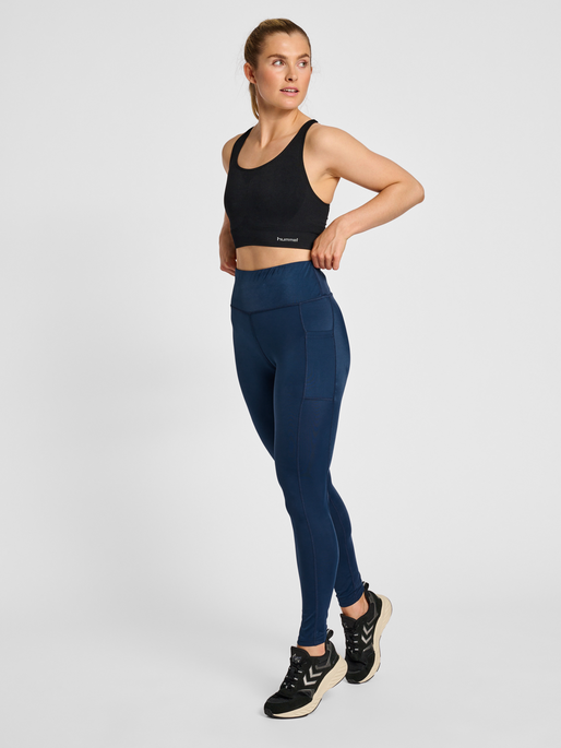 hummel MT CHIPO MID WAIST TIGHTS - INSIGNIA BLUE