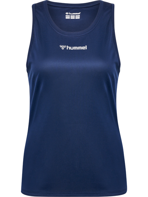 hmlRUN SINGLET S/L WOMAN, BLACK IRIS, packshot