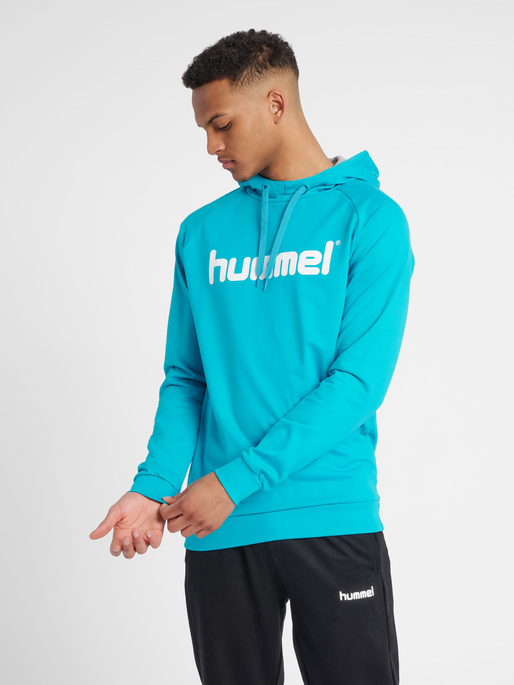 HUMMEL GO COTTON LOGO HOODIE, 7391, model