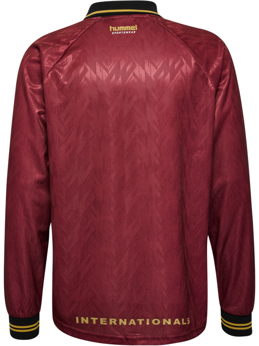 hmlLOOSE BAY SOCCER JERSEY L/S, SYRAH, packshot