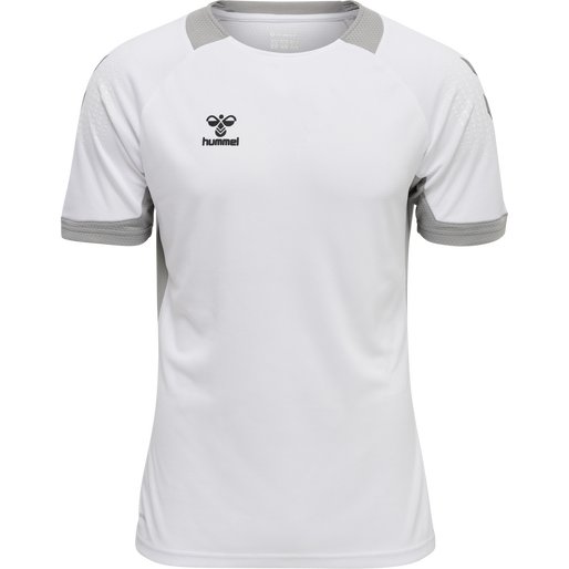 hmlLEAD S/S POLY JERSEY, WHITE hmlLEAD S/S POLY JERSEY, WHITE, packshot