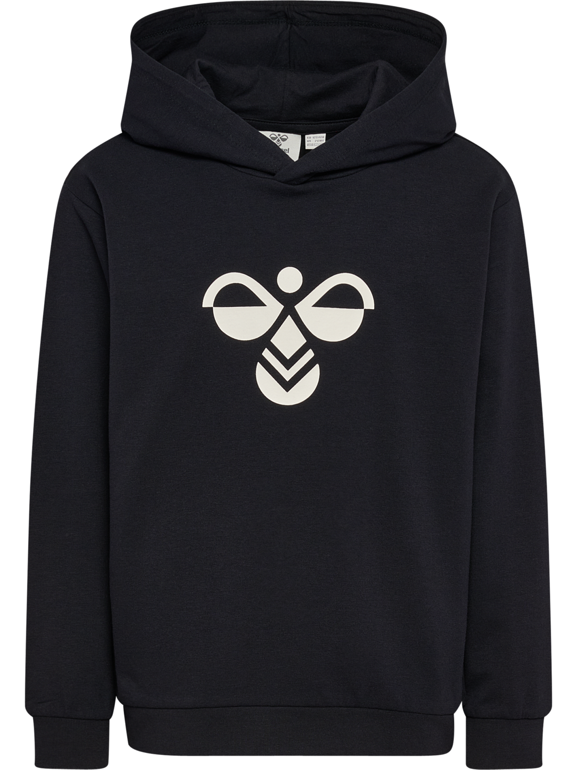 hmlJR REG TUKAS HOODIE, BLACK, packshot