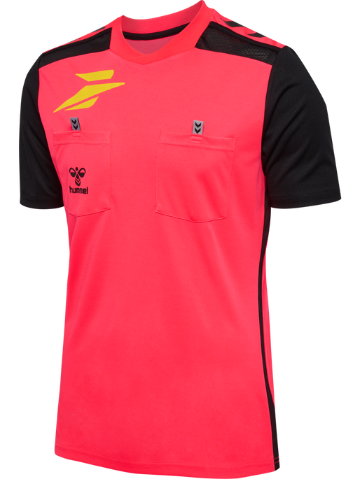 FFHB NEW REFEREE JERSEY S/S, DIVA PINK WO SPONSOR, packshot