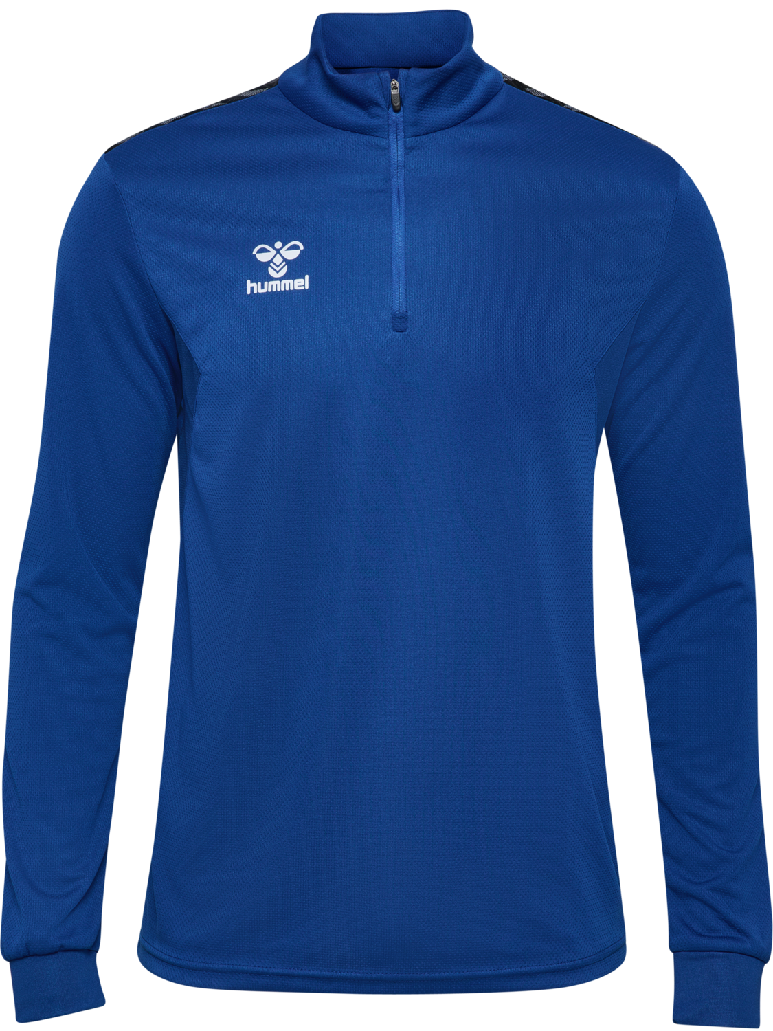 hmlAUTHENTIC HALF ZIP SWEAT, TRUE BLUE, packshot