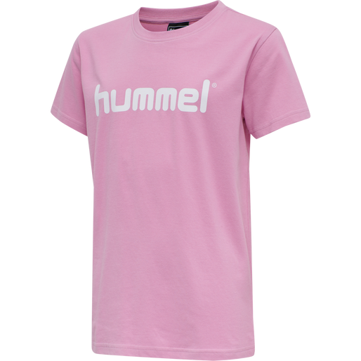 HUMMEL GO KIDS COTTON LOGO T-SHIRT S/S, COTTON CANDY HUMMEL GO KIDS COTTON LOGO T-SHIRT S/S, COTTON CANDY, packshot