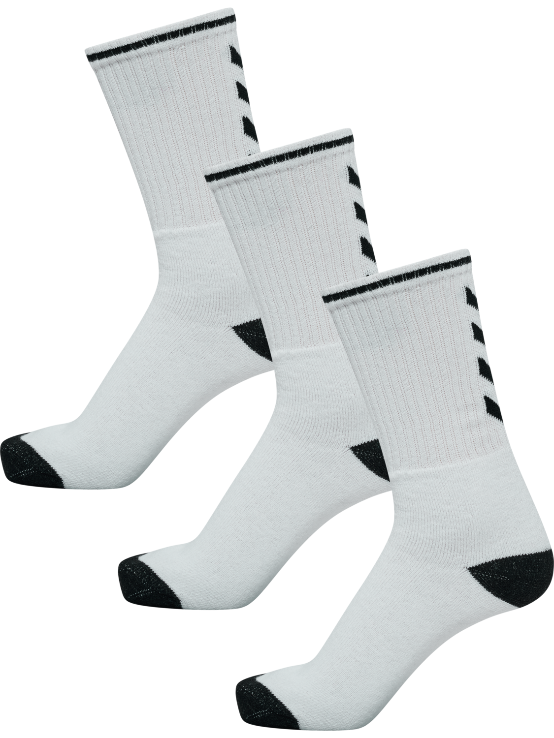 hml3-PACK SINGLE STRIPE CREW SOCK, WHITE, packshot